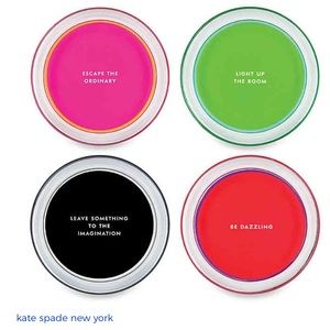 Kate Spade fairmont park neon signs coasters